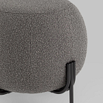 Пуф в ткани букле темно-серого цвета Pikelet варинант исполнения - 3 | Loft Concept в Саратове