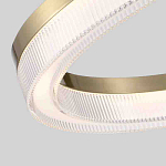 Люстра подвесная круглая светодиодная с золотым каркасом Ring Horizontal варинант исполнения - 2 | Loft Concept в Саратове