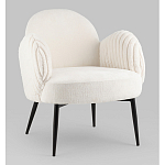 Полукресло Wave Stripes букле белый варинант исполнения - 1 | Loft Concept в Саратове