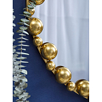 Зеркало круглое в фактурной золотистой раме из металла Mirror Golden Placer варинант исполнения - 4 | Loft Concept в Саратове