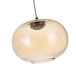 Подвесной светильник с янтарным рифленым стеклянным плафоном Ferm Living варинант исполнения - 5 | Loft Concept в Саратове
