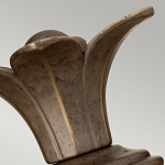 Бра для ванных комнат с прозрачным стеклянным плафоном в форме ананаса и декоративным основанием с рельефным узором Hinkley варинант исполнения - 8 | Loft Concept в Саратове