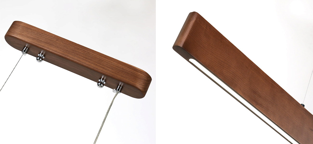 Люстра из натурального дерева Line Pendant Люстра из натурального дерева Line Pendant - Loft-Concept в Саратове