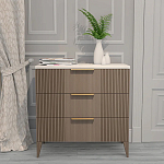 Комод коричневый с 3-мя ящиками на 4-х ножках Harper Line варинант исполнения - 1 | Loft Concept в Саратове