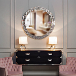 Настольная лампа с кремовым абажуром на граненном основании Crystal Facets варинант исполнения - 2 | Loft Concept в Саратове