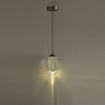 Подвесной светильник с плафоном в форме капли Crystal Transparent Drop варинант исполнения - 5 | Loft Concept в Саратове