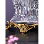 Ваза прозрачная с бронзовыми ручками в виде ангелов Eden Garden варинант исполнения - 5 | Loft Concept в Саратове