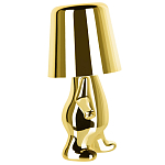 Настольная лампа фигурная золотого цвета с гладким абажуром Высота 19 см Sophia варинант исполнения - 4 | Loft Concept в Саратове
