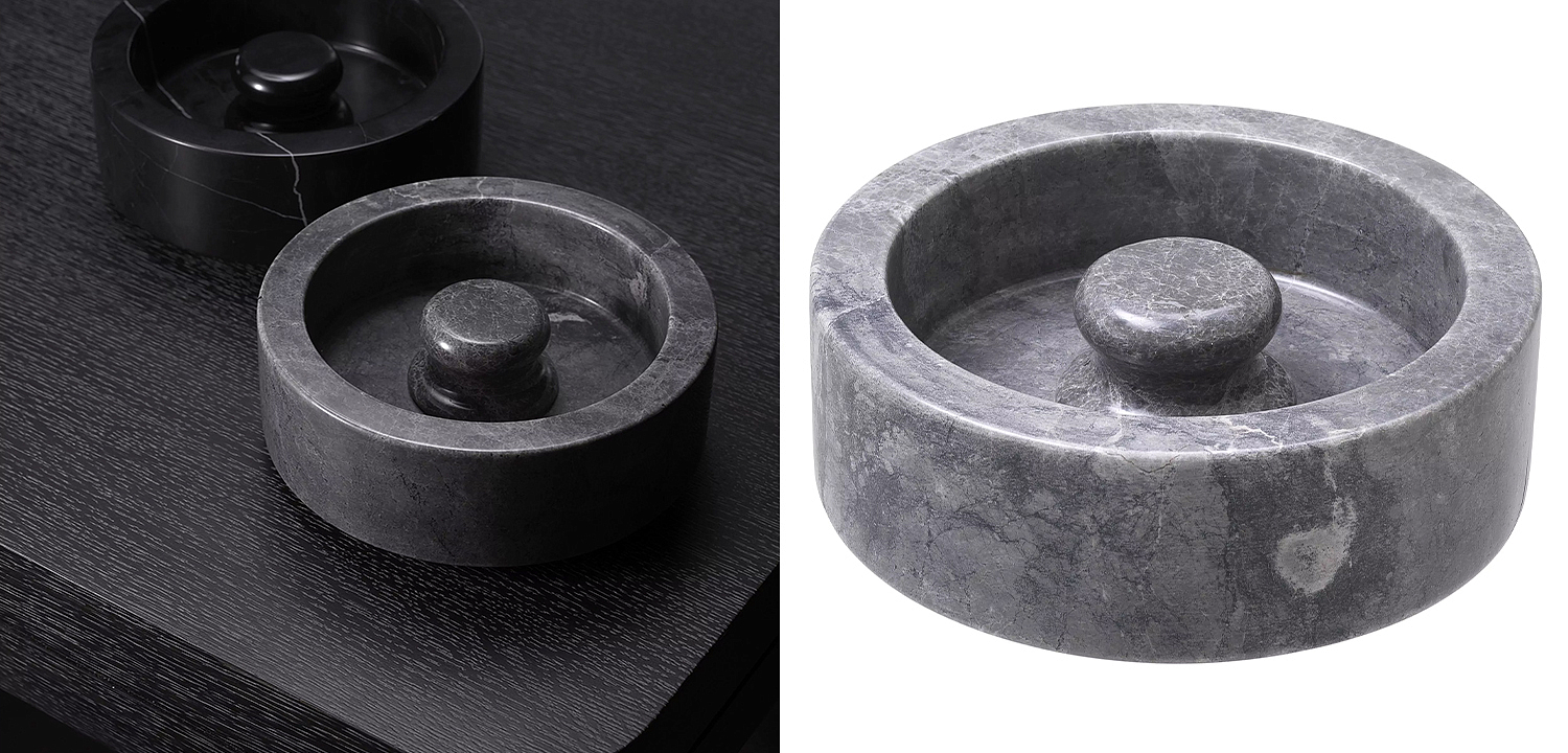 Пепельница Eichholtz Ashtray Poulsen Grey Пепельница Eichholtz Ashtray Poulsen Grey - Loft-Concept в Саратове