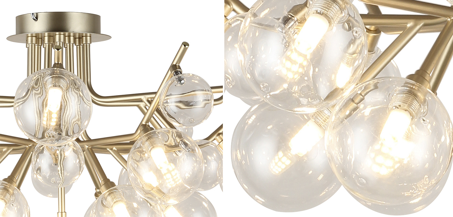 Люстра Berries Chandelier Flower clear 18 Люстра Berries Chandelier Flower clear 18 - Loft-Concept в Саратове