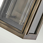 Настенный фонарь прямоугольной формы цвета состаренная латунь с двумя лампами Hinkley варинант исполнения - 3 | Loft Concept в Саратове