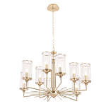 Люстра с 9-ю цилиндрическими стеклянными плафонами Jeanette варинант исполнения - 2 | Loft Concept в Саратове