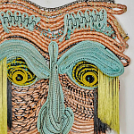 Арт-Объект из нитей Абстрактный портрет Joana Schneider  варинант исполнения - 1 | Loft Concept в Саратове