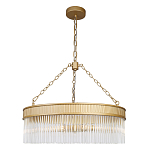 Люстра подвесная круглая со стеклянными трубками Nembus варинант исполнения - 1 | Loft Concept в Саратове