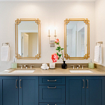 Зеркало прямоугольной металлической рамой с эффектом состаривания Accommodation варинант исполнения - 1 | Loft Concept в Саратове