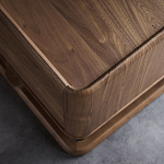 Прикроватный деревянный столик с 2-мя ящиками Moon Walnut Furniture варинант исполнения - 4 | Loft Concept в Саратове