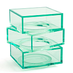 Стол журнальный в форме кубов Acrylic Furniture Lumina Mint Breeze варинант исполнения - 1 | Loft Concept в Саратове