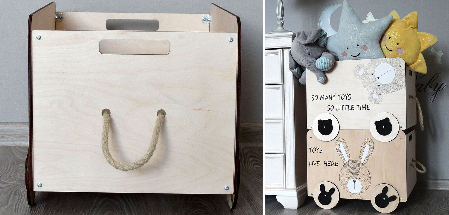 Ящик Wooden Box Bear Ящик Wooden Box Bear - Loft-Concept в Саратове