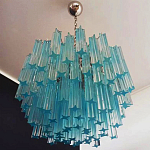 Дизайнерская люстра Blue Lagoon glass бирюзовое стекло  варинант исполнения - 3 | Loft Concept в Саратове