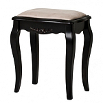 Табурет из массива березы с льяной обивкой в стиле прованс Vintage варинант исполнения - 2 | Loft Concept в Саратове