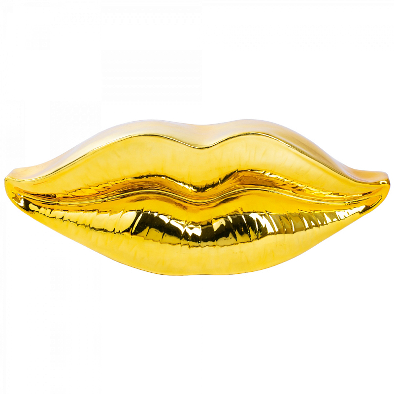 Настенный декор LIPS wall accessory GOLD Глянцевое золото в Саратове | Loft Concept 