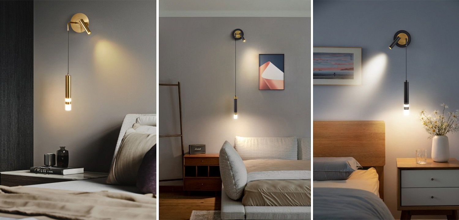 Бра-спот с подвесным светильником Spot Sconce Hanging Lamp Бра-спот с подвесным светильником Spot Sconce Hanging Lamp - Loft-Concept в Саратове