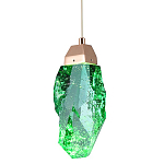 Подвесной светильник Soar Hanging Lamp Brass Green Зелёный варинант исполнения - 1 | Loft Concept в Саратове