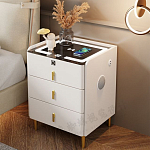 Умная прикроватная тумбочка c зарядкой для телефона Smart Furniture варинант исполнения - 1 | Loft Concept в Саратове