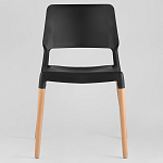 Пластиковый стул на ножках из массива бука Ferret Black 4 шт варинант исполнения - 2 | Loft Concept в Саратове