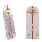 Сувенир Погон МВД из натурального камня мрамор Souvenir Epaulets варинант исполнения - 4 | Loft Concept в Саратове