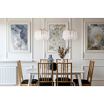 Люстра с подвесными рифлеными стеклянными трубками Nembus варинант исполнения - 23 | Loft Concept в Саратове