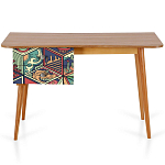 Письменный стол с принтом на ящиках Elise Desk варинант исполнения - 6 | Loft Concept в Саратове