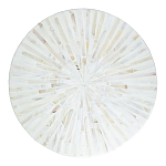 Столик с инкрустацией с перламутровым узором Dominic White варинант исполнения - 2 | Loft Concept в Саратове