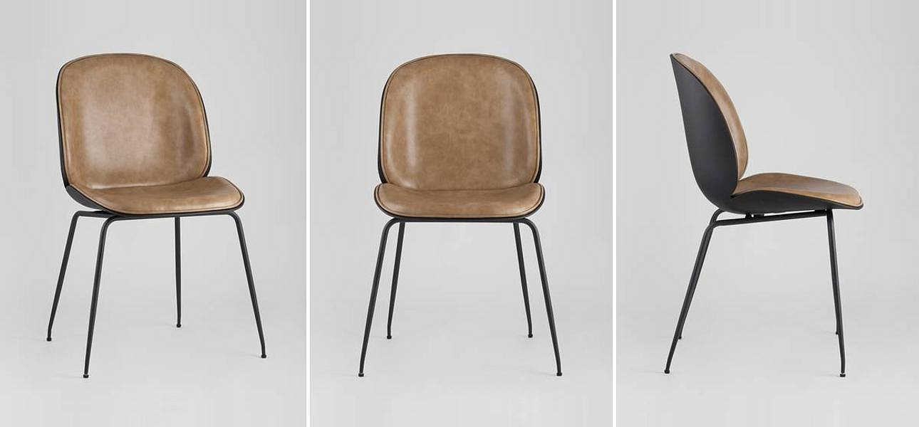 Стул Винтажная Коричневая Экокожа Vendramin Chair Стул Винтажная Коричневая Экокожа Vendramin Chair - Loft-Concept в Саратове