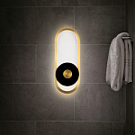 Бра с овальной рамой цвета латунь Midnight Orbit варинант исполнения - 5 | Loft Concept в Саратове