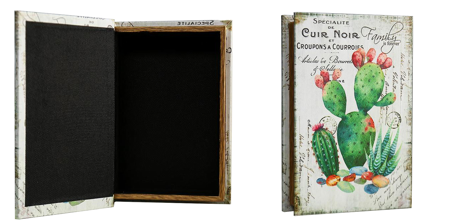 Шкатулка-книга Cactus Mirror Book Box Шкатулка-книга Cactus Mirror Book Box - Loft-Concept в Саратове