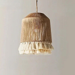 Люстра круглая плетеная с кисточками Small Solar Glow варинант исполнения - 3 | Loft Concept в Саратове