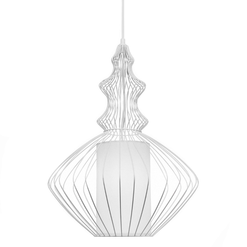 Подвесной светильник Wire Dream Pendant 2 Белый Белый Подвесной светильник Wire Dream Pendant 2 Белый Белый в Саратове | Loft Concept