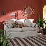 Зеркало из ротанга в форме цветка WICKER MIRROR 90 варинант исполнения - 3 | Loft Concept в Саратове