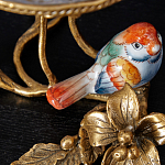 Чаша на ножке из стекла с бронзовыми элементами Bronze Branch варинант исполнения - 2 | Loft Concept в Саратове