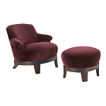 Премиальное Кресло с пуфом Turin варинант исполнения - 1 | Loft Concept в Саратове