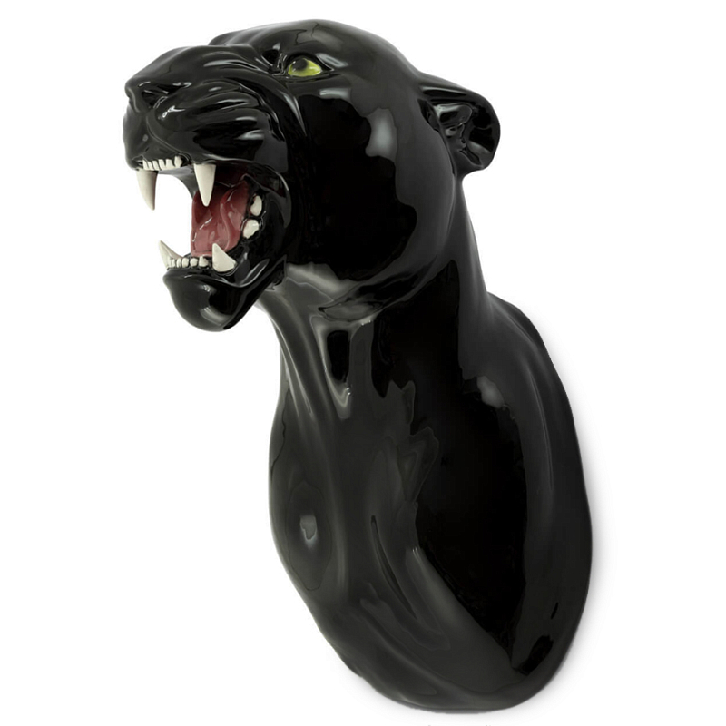 Аксессуар на стену Пантера Abhika LEOPARD HEAD HANGING Черный в Саратове | Loft Concept 