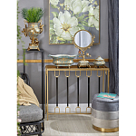 Шкатулка голубого цвета с золотым растительным узором Eden Garden варинант исполнения - 2 | Loft Concept в Саратове