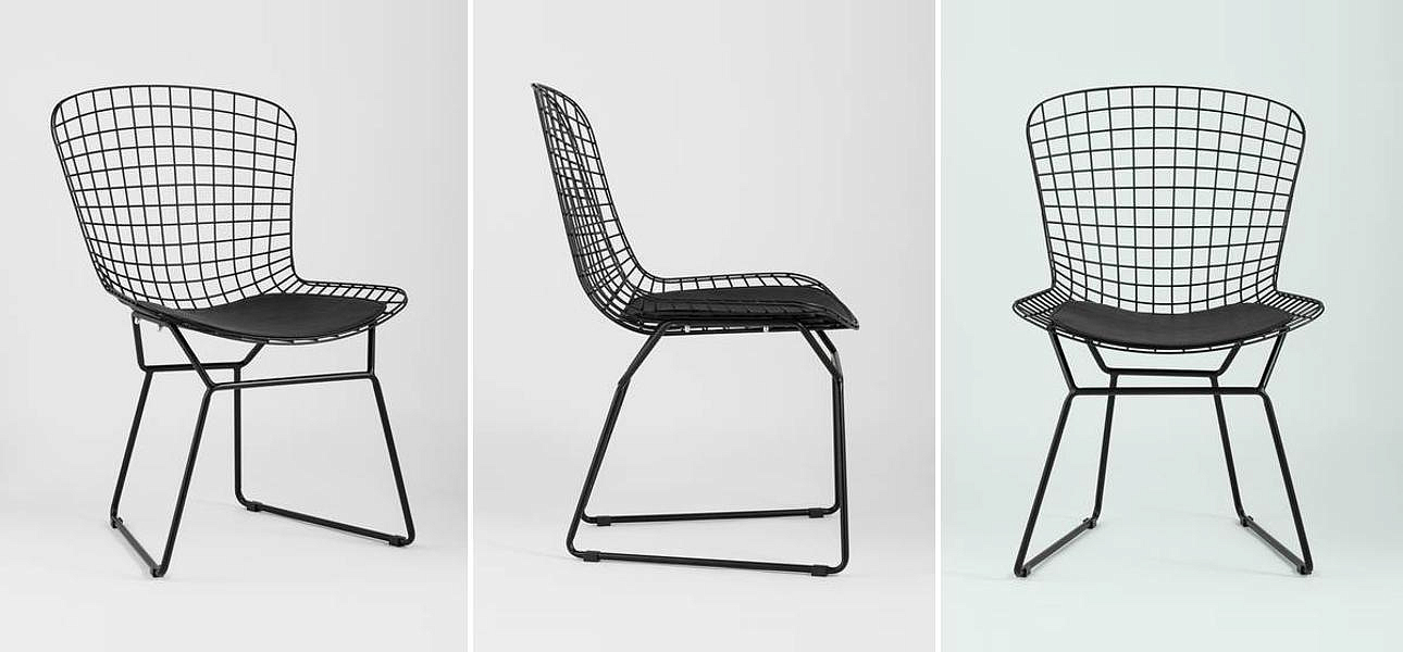 Стул Bertoia Chair Черный Матовый Металл Стул Bertoia Chair Черный Матовый Металл - Loft-Concept в Саратове