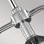 Подвесной светильник цвета хром с рифленым стеклянным цилиндрическим плафоном в современном стиле Feiss варинант исполнения - 4 | Loft Concept в Саратове