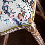 Барный стул из массива бука с изображением птиц и цветов  Beige Green Chinoiserie Garden Chair варинант исполнения - 6 | Loft Concept в Саратове