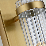 Бра вертикальное с рифленым стеклянным плафоном и прямоугольным основанием Quintiesse варинант исполнения - 4 | Loft Concept в Саратове