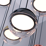 Люстра каскадная с черным круглым основанием 27 подвесов Celestial Waltz варинант исполнения - 4 | Loft Concept в Саратове