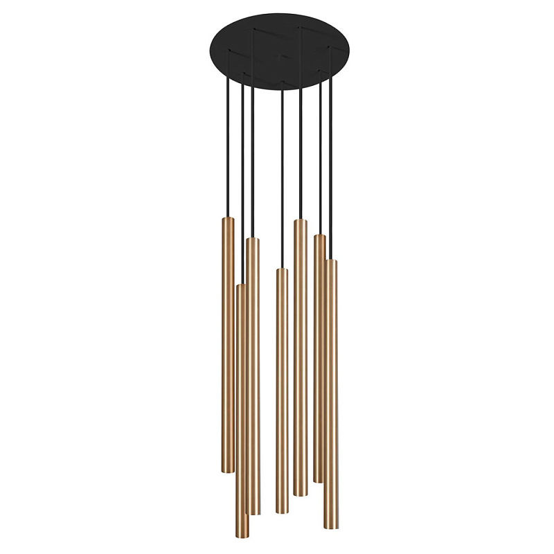 Светильник Trumpet Disk Gold 7 плафонов Золотой Светильник Trumpet Disk Gold 7 плафонов Золотой в Саратове | Loft Concept