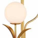 Торшер с золотым каркасом в виде стебля с листьями Inspired by Nature варинант исполнения - 2 | Loft Concept в Саратове